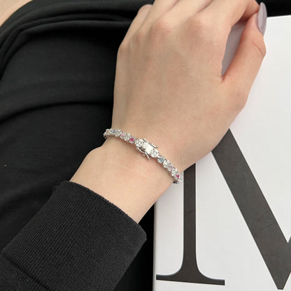 [Elowen Jewels]Dazzling Radiant Multi Cut Daily Bracelet
