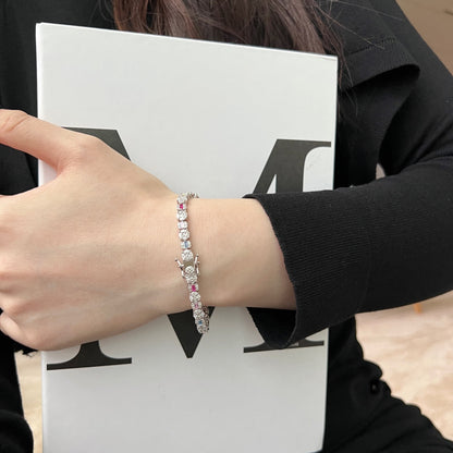 [Elowen Jewels]Dazzling Radiant Multi Cut Daily Bracelet