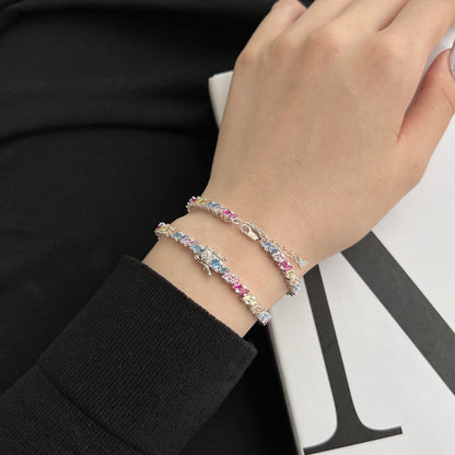 [Elowen Jewels]Ornate Sparkling Multi Cut Party Bracelet