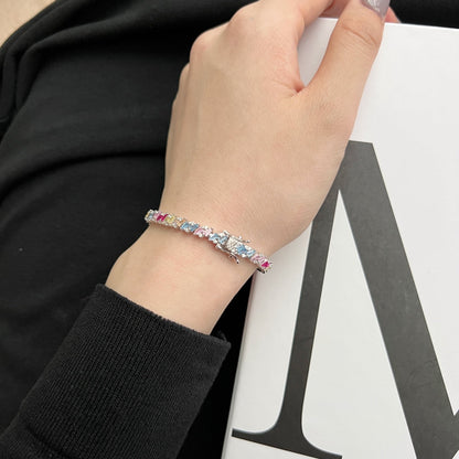 [Elowen Jewels]Ornate Sparkling Multi Cut Party Bracelet