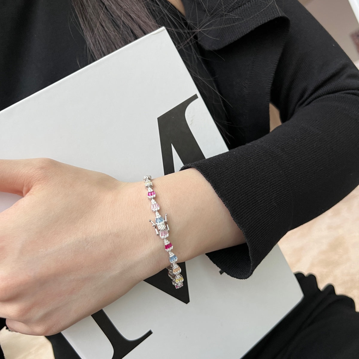 [Elowen Jewels]Radiant Water Drop Shape Daily Bracelet