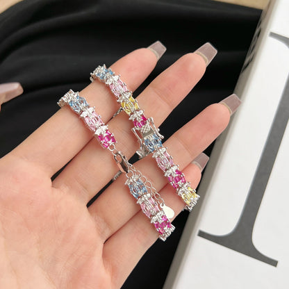 [Elowen Jewels]Delicate Colorful Multi Cut Party Bracelet