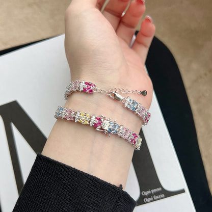[Elowen Jewels]Delicate Colorful Multi Cut Party Bracelet