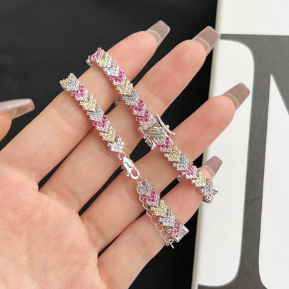 [Elowen Jewels]Ornate Sparkling Round Cut Party Bracelet