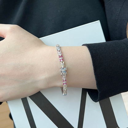 [Elowen Jewels]Radiant Colorful Emerald Cut Party Bracelet