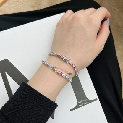 [Elowen Jewels]Radiant Colorful Emerald Cut Party Bracelet