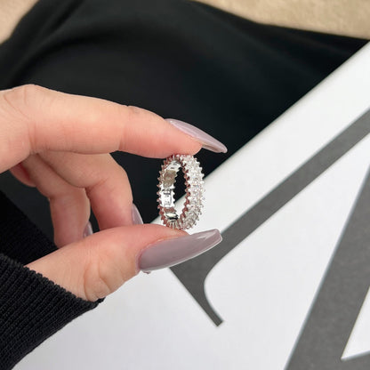 [Elowen Jewels]Splashy Ornate Emerald Cut Cocktail Ring