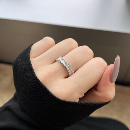[Elowen Jewels]Splashy Ornate Emerald Cut Cocktail Ring