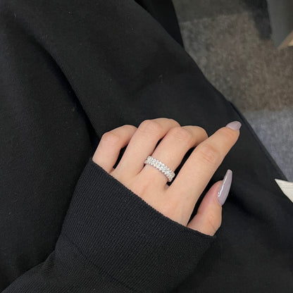 [Elowen Jewels]Splashy Ornate Emerald Cut Cocktail Ring