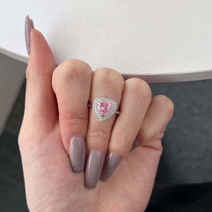 [Elowen Jewels]Delicate Ebullient Heart Shape Wedding Ring