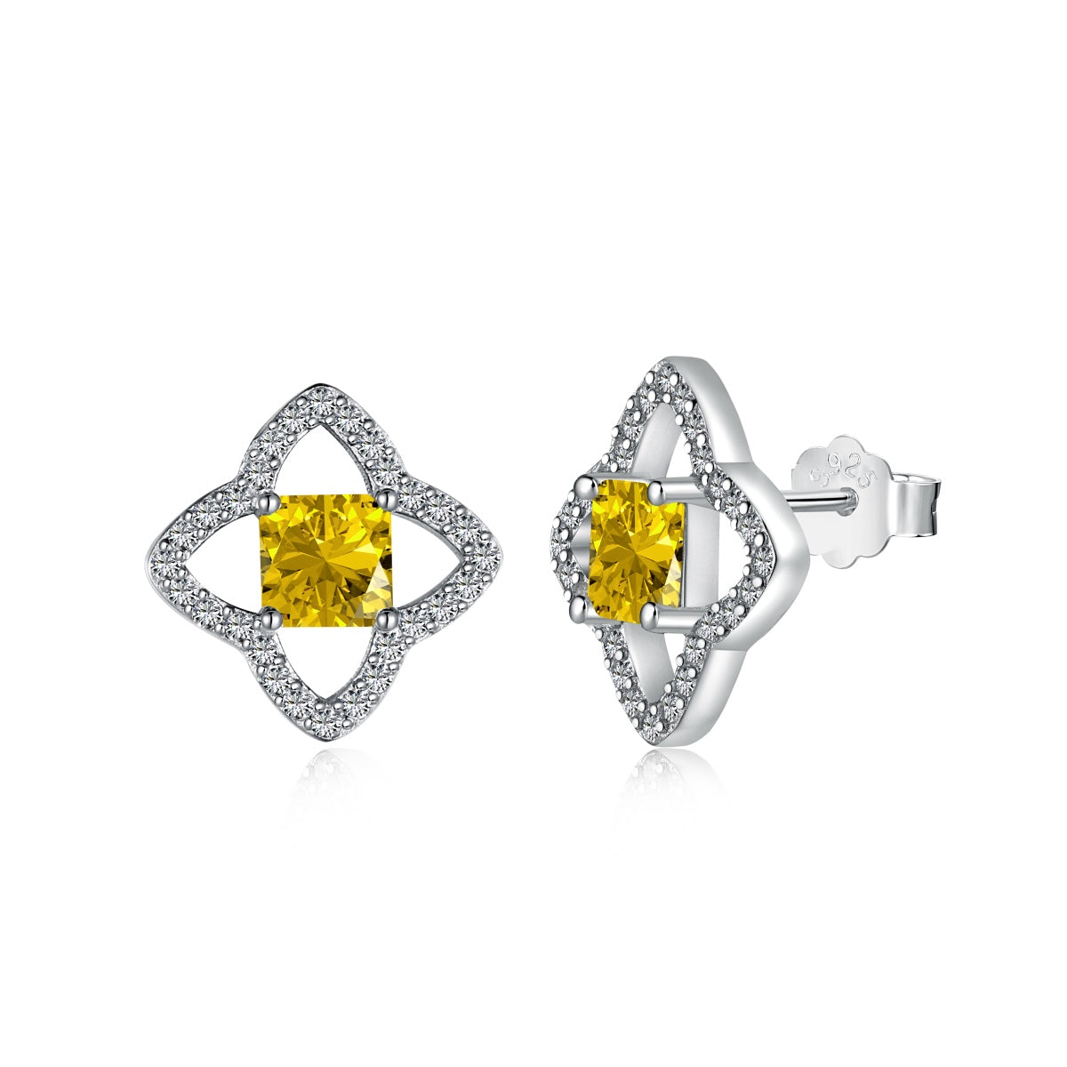 [Elowen Jewels]Elegant Star Shape Princess Cut Daily Earrings