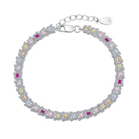 [Elowen Jewel]Delicate Colorful Multi Cut Daily Bracelet