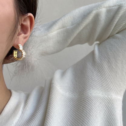 [Elowen Jewels]Radiant Heart Cutout Earrings
