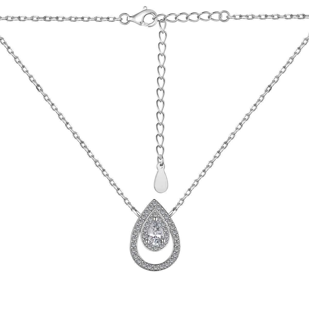 [Elowen Jewels]Sparkling Pear Cut Necklace