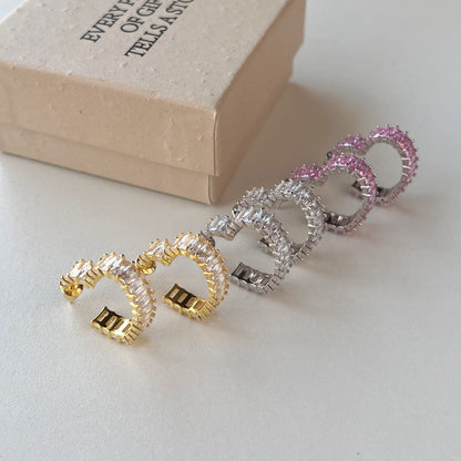 [Elowen Jewels]Radiant Heart Cutout Earrings