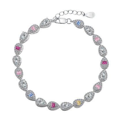 [Elowen Jewels]0.25 Carat Radiant Water Drop Shape Daily Bracelet