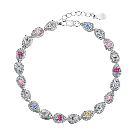 [Elowen Jewels]0.25 Carat Radiant Water Drop Shape Daily Bracelet