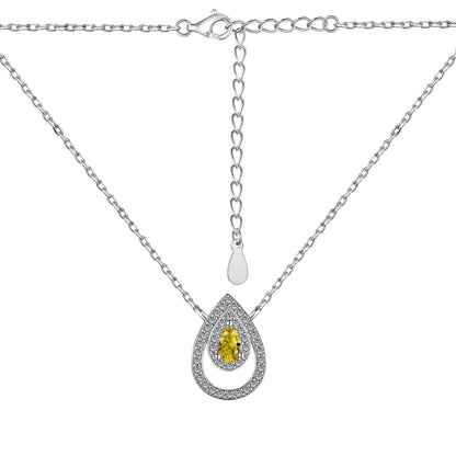 [Elowen Jewels]Sparkling Pear Cut Necklace