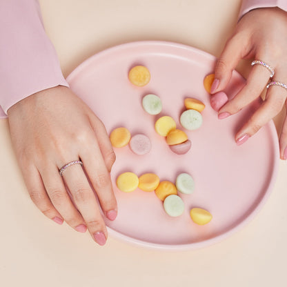 [Elowen Jewels]Radiant Sparkling Round Cut Daily Ring
