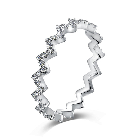 [Elowen Jewels]Delicate Enchanting Wave Shape Daily Ring