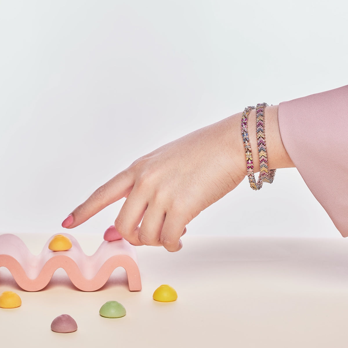 [Elowen Jewels]Ornate Sparkling Round Cut Party Bracelet