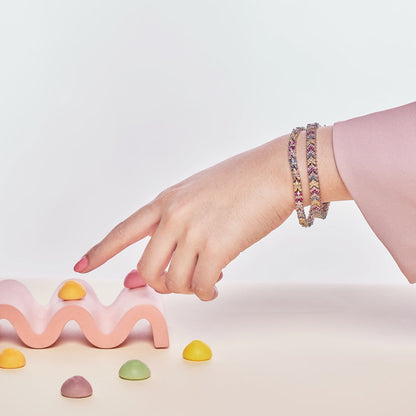 [Elowen Jewels]Ornate Sparkling Round Cut Party Bracelet