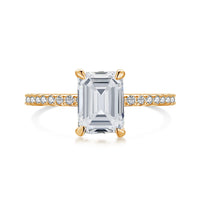 [Elowen Jewel]2.0 Carat Scintillating Ornate Radiant Cut Party Ring