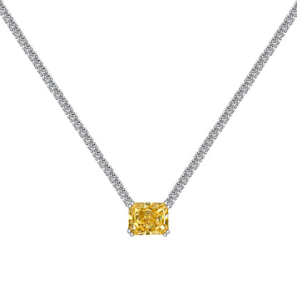 [Elowen Jewels]4.0 Carat Elegant Radiant Cut Necklace
