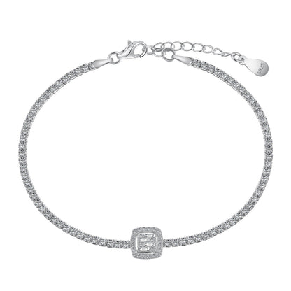 [Elowen Jewels]Luxurious Dazzling Square Shape Banquet Bracelet