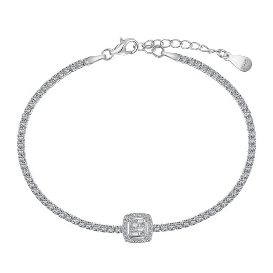 [Elowen Jewels]Luxurious Dazzling Square Shape Banquet Bracelet