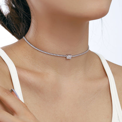 [Elowen Jewels]2.0 carat Ornate Emerald Cut Necklace