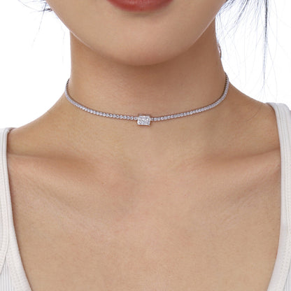 [Elowen Jewels]2.0 carat Ornate Emerald Cut Necklace