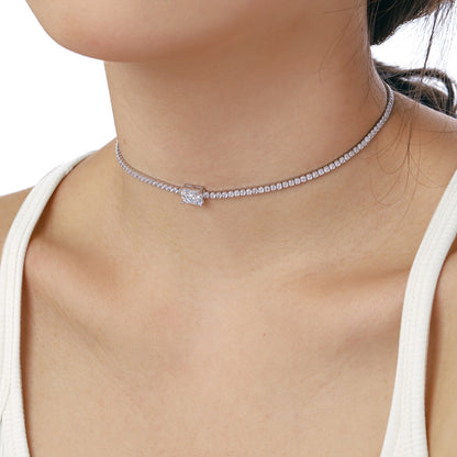 [Elowen Jewels]2.0 carat Ornate Emerald Cut Necklace