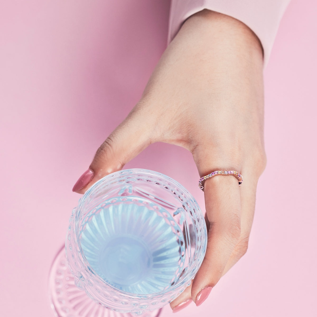 [Elowen Jewels]Dainty Colorful Round Cut Party Ring