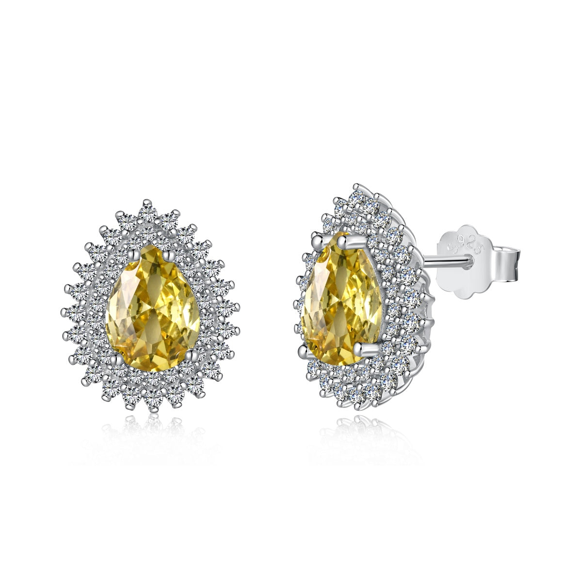 [Elowen Jewels]Delicate Gorgeous Pear Cut Daily Earrings