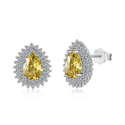 [Elowen Jewels]Delicate Gorgeous Pear Cut Daily Earrings