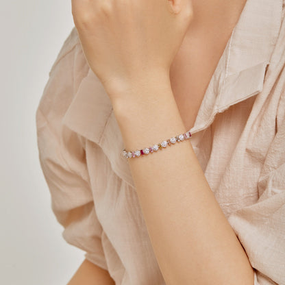[Elowen Jewels]Radiant Colorful Round Shape Daily Bracelet