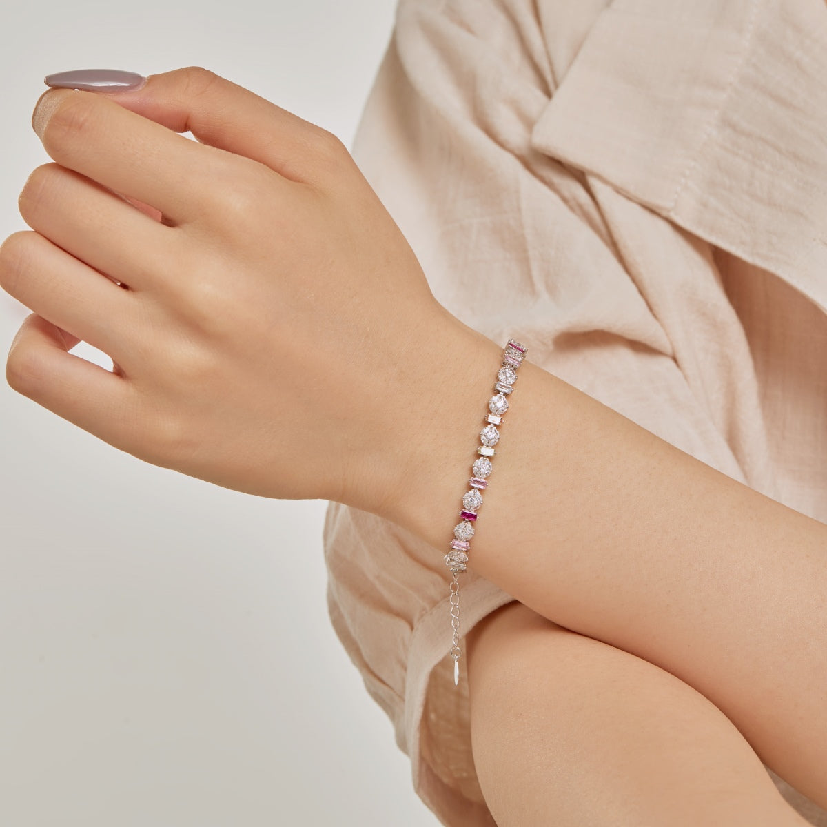 [Elowen Jewels]Radiant Colorful Round Shape Daily Bracelet