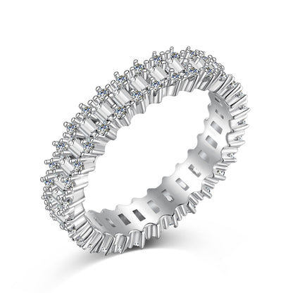 [Elowen Jewels]Splashy Ornate Emerald Cut Cocktail Ring