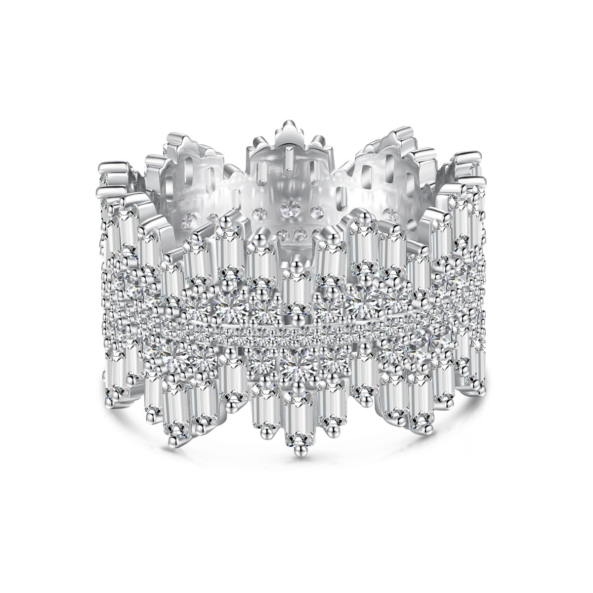 [Elowen Jewels]Luxurious Colorful Radiant Cut Daily Ring