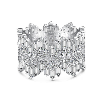 [Elowen Jewels]Luxurious Colorful Radiant Cut Daily Ring