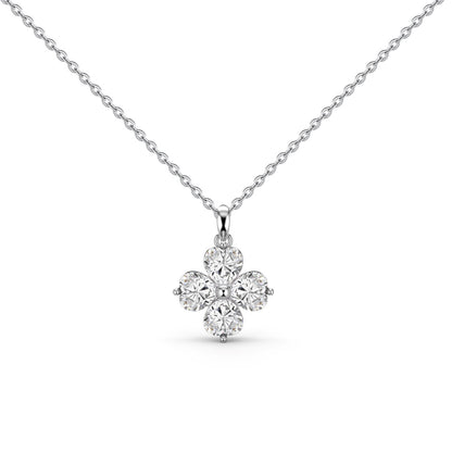 [Elowen Jewels]Heart-Shaped Four-Leaf Clover Bead Necklace