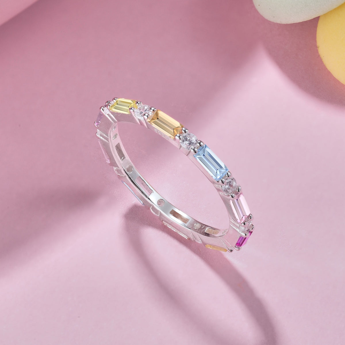 [Elowen Jewels]Lively In Shades Elegant Radiant Cut Daily Ring