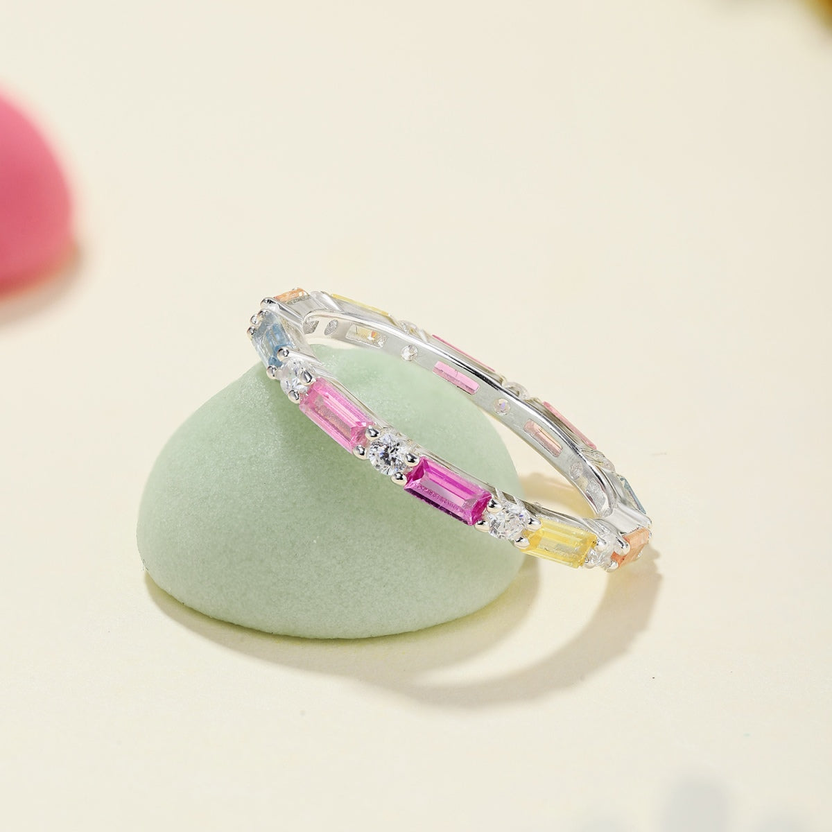 [Elowen Jewels]Lively In Shades Elegant Radiant Cut Daily Ring