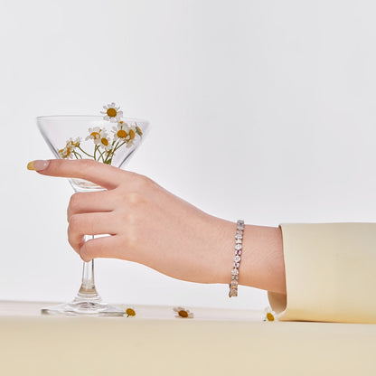[Elowen Jewels]Dazzling Radiant Multi Cut Daily Bracelet