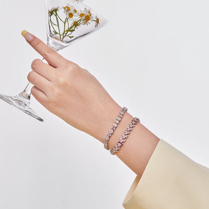 [Elowen Jewels]Dazzling Radiant Multi Cut Daily Bracelet