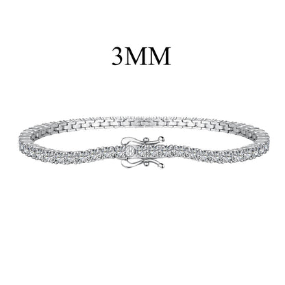 [Elowen Jewels]Dainty Charming Round Cut Tennis Bracelet