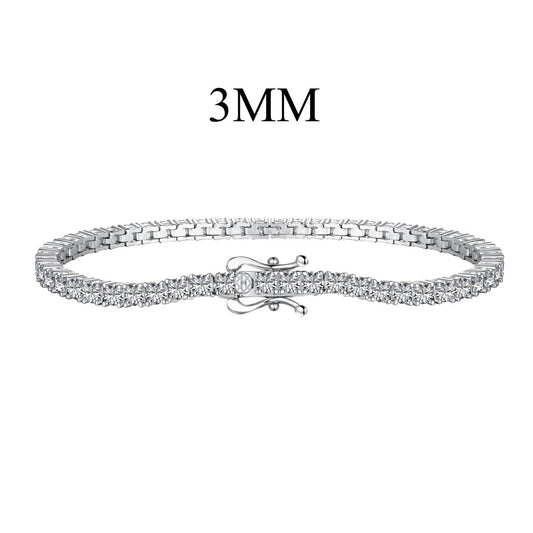 [Elowen Jewels]Dainty Charming Round Cut Tennis Bracelet
