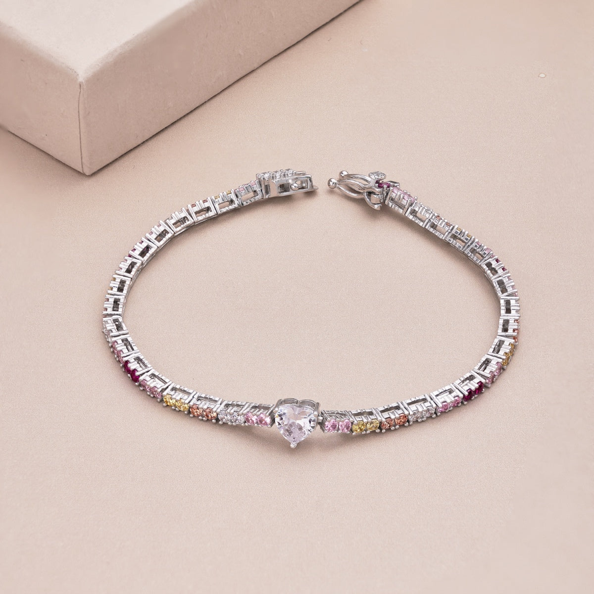 [Elowen Jewels]Delicate Romantic Heart Shape Lover Bracelet