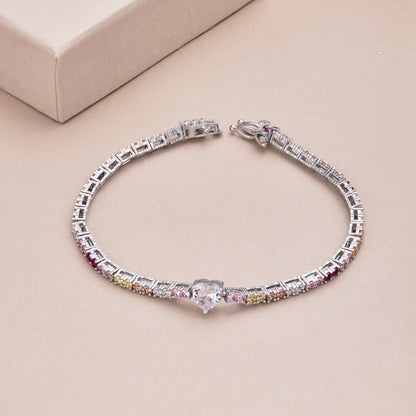 [Elowen Jewels]Delicate Romantic Heart Shape Lover Bracelet